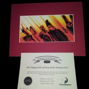 Kung Fu Panda LASER CEL 1 of 600 COA!